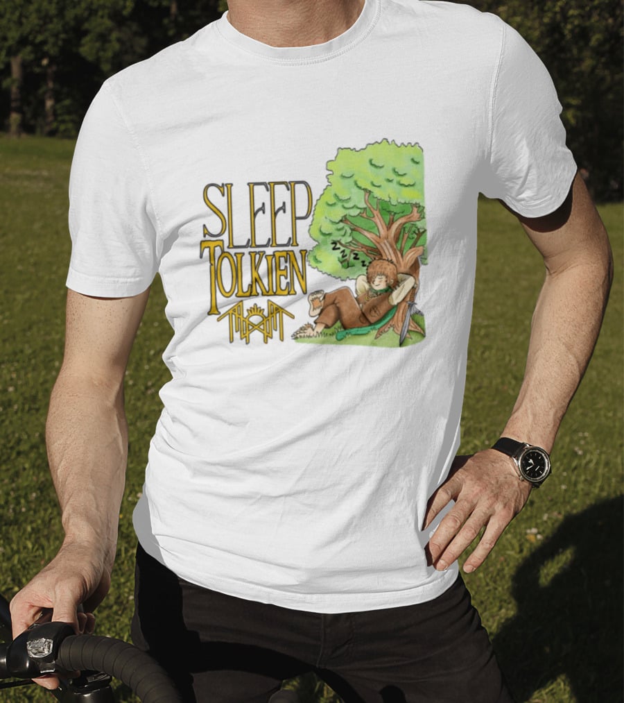 Sleep Tolkien Hobbit Nap Under Tree Fantasy T-Shirt