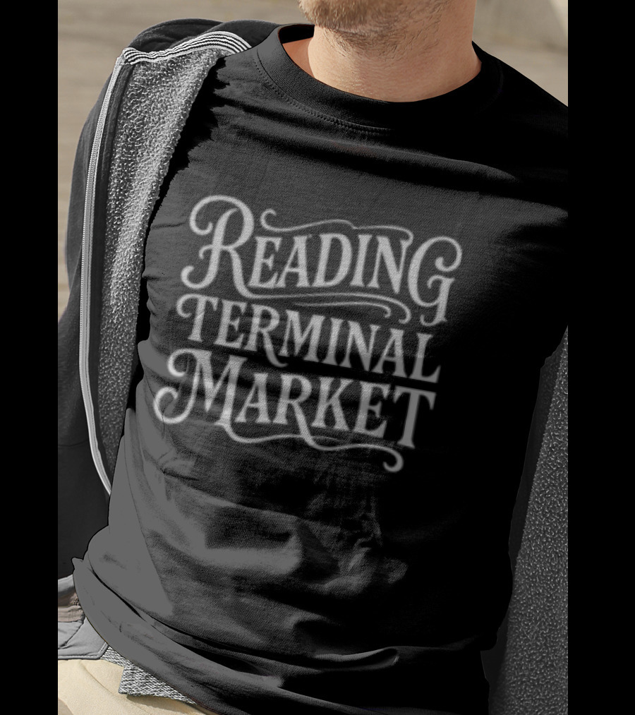 Reading Terminal Market Black Established T-Shirt