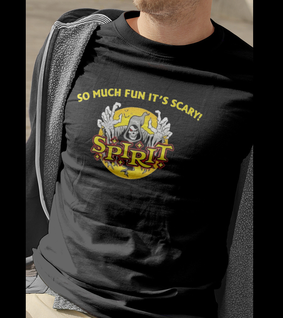 Spirit Halloween So Much Fun It's Scary Skeleton Ghost Hand T-Shirt