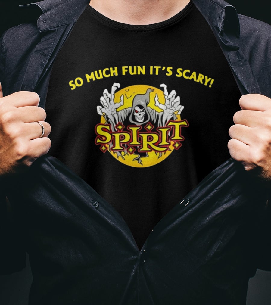Spirit Halloween So Much Fun It's Scary Skeleton Ghost Hand T-Shirt