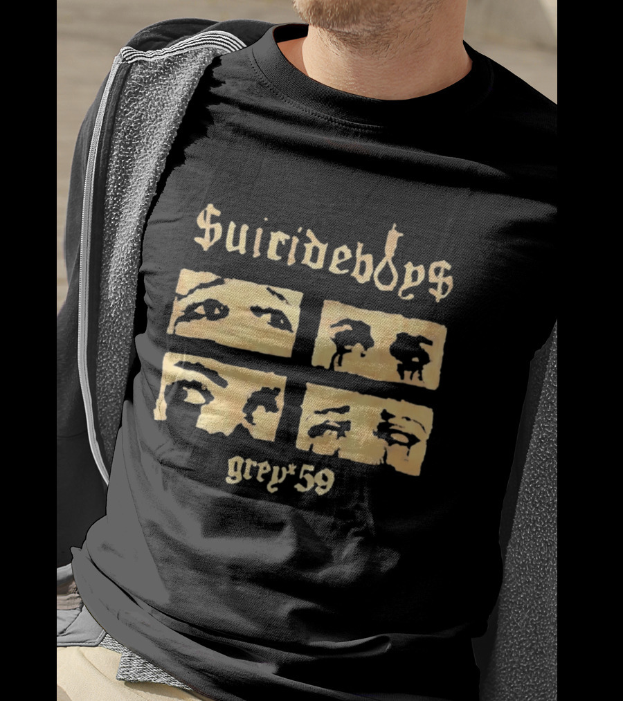 Suicideboys Grey 59 Distressed Eyebrow T-Shirt