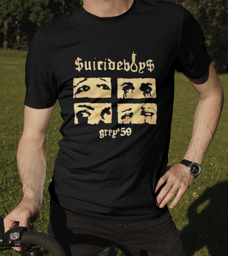 Suicideboys Grey 59 Distressed Eyebrow T-Shirt