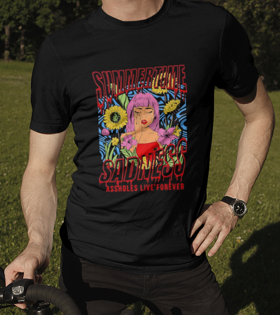 Summertime Sadness Assholes Live Forever Sunflower Woman T-Shirt