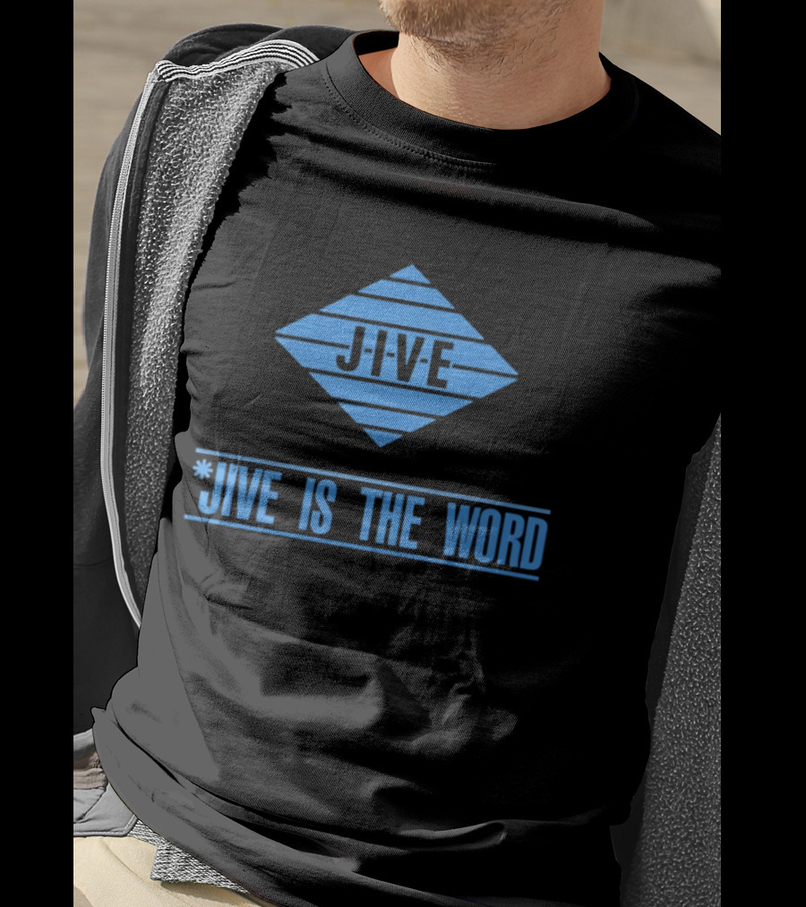Jive Is The Word Iconic Music Label Recognition T-Shirt