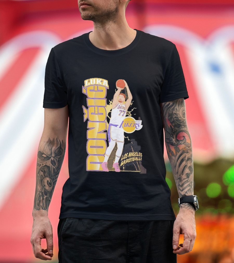 Los Angeles Lakers Luka Dončić Basketball 77 T-Shirt