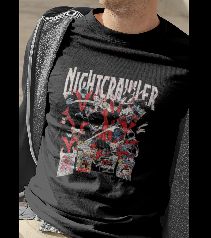 Nightcrawler X Men Comics Marvel The Amazing Nightcrawler Pages T-Shirt