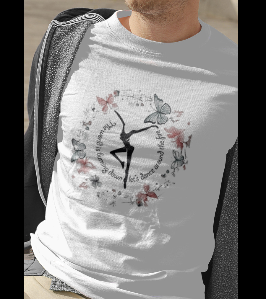 Dave Matthews Band Walk Around The Moon The World Is Burning Down Roses Dancing T-Shirt