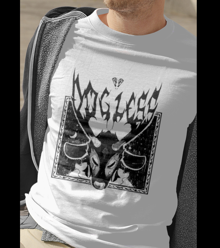Dog Legs Gothic Skull Artwork Ward Them Off Alternative Rock T-Shirt