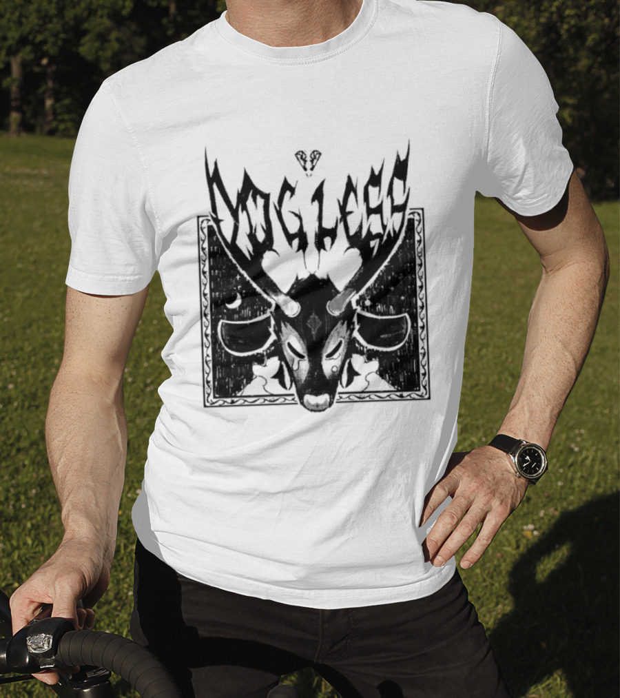 Dog Legs Gothic Skull Artwork Ward Them Off Alternative Rock T-Shirt