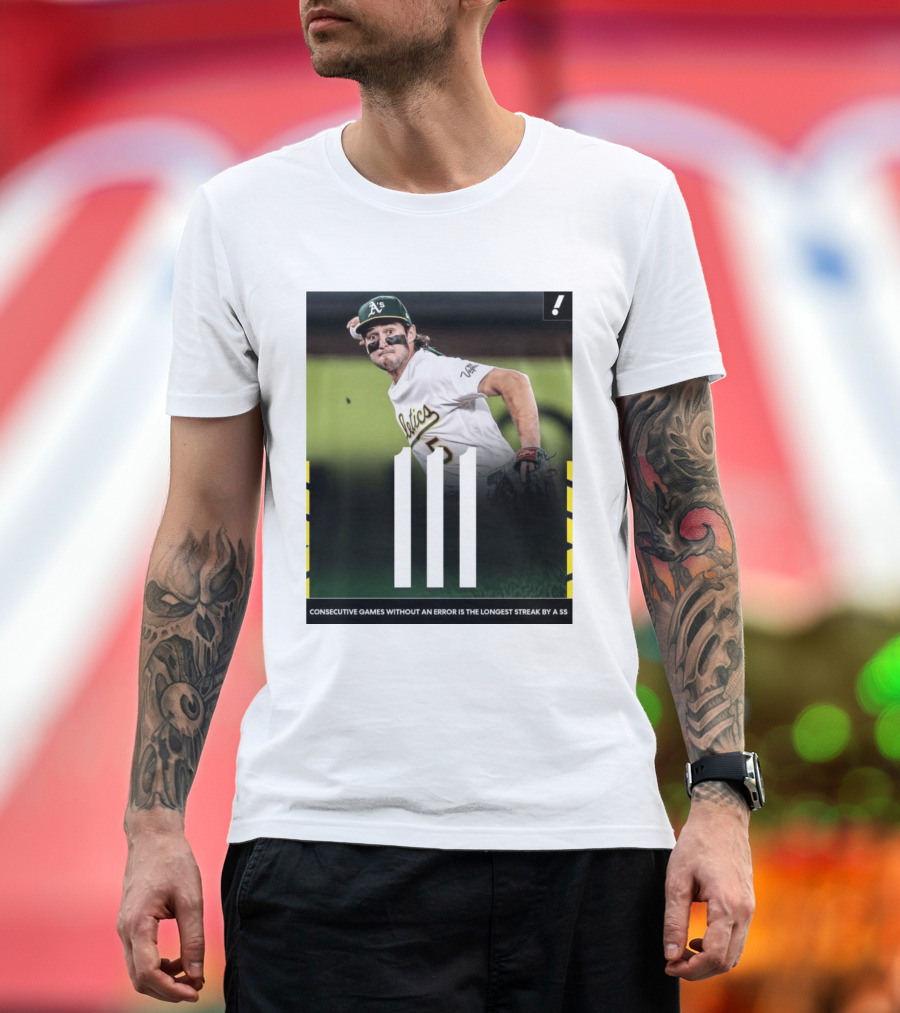 Jacob Wilson Athletics 111 Consecutive Errorless Games Record By Shortstop T-Shirt