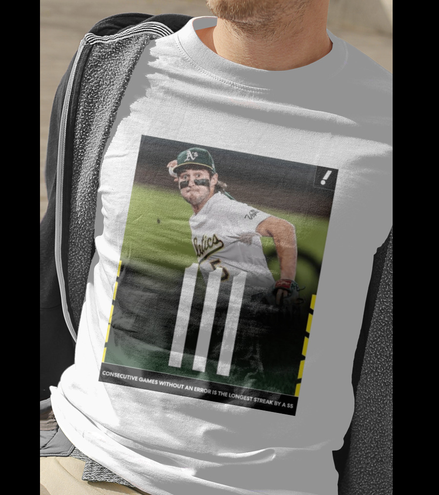 Jacob Wilson Athletics 111 Consecutive Errorless Games Record By Shortstop T-Shirt