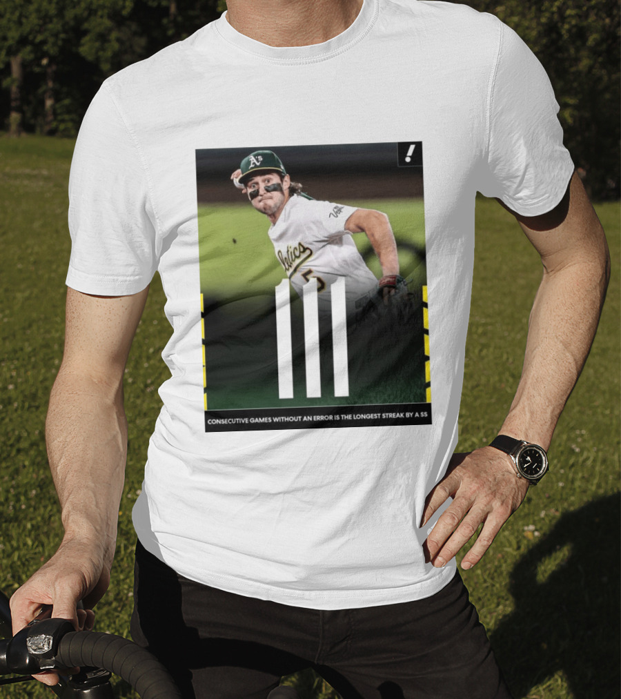 Jacob Wilson Athletics 111 Consecutive Errorless Games Record By Shortstop T-Shirt