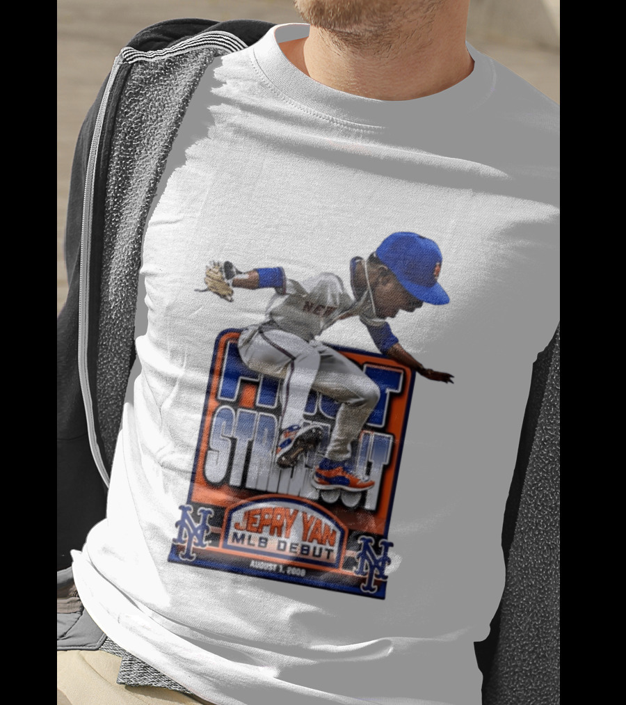 New York Mets Jepry Yan MLB Debut First Strikeout August 1 2008 T-Shirt