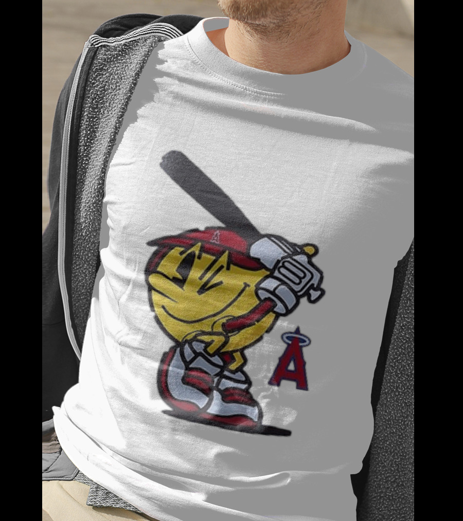 Los Angeles Angels Pacman Baseball T-Shirt