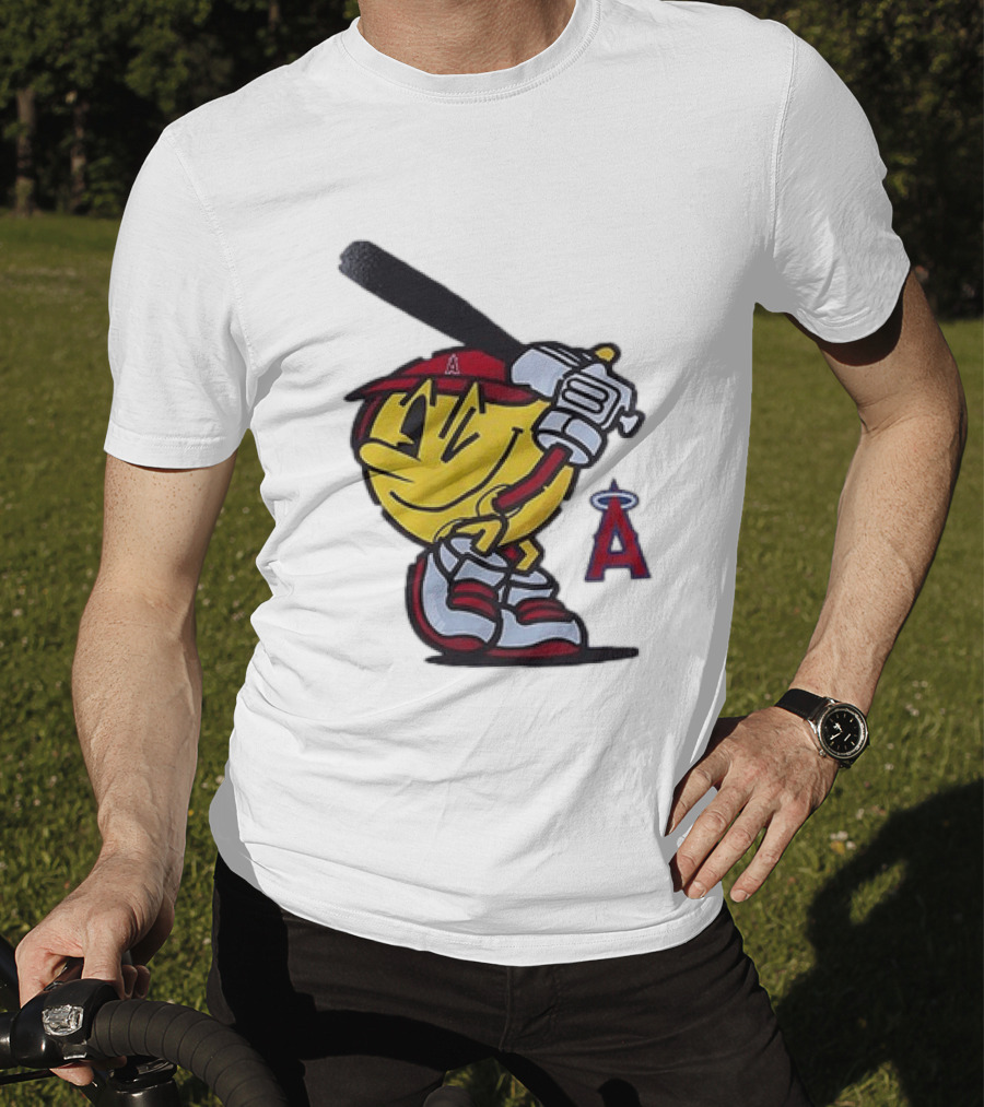 Los Angeles Angels Pacman Baseball T-Shirt