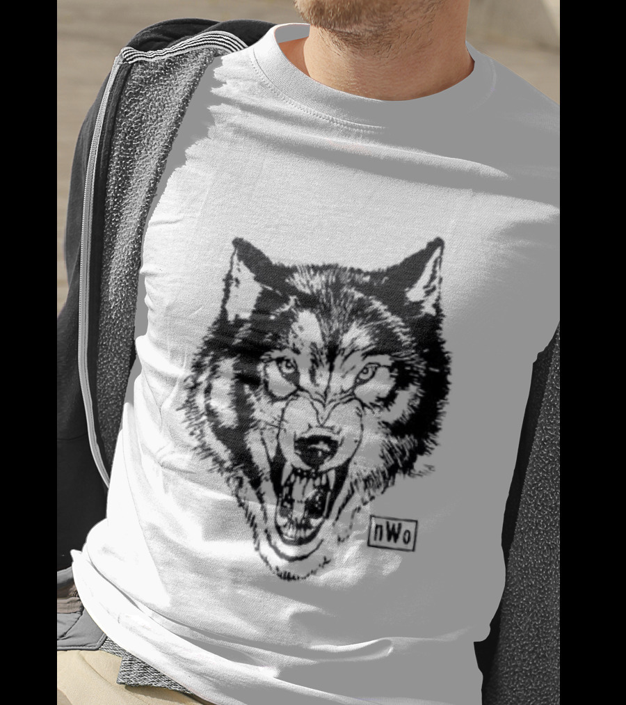 NWO New World Order Wolfpack Black Wolf Head T-Shirt