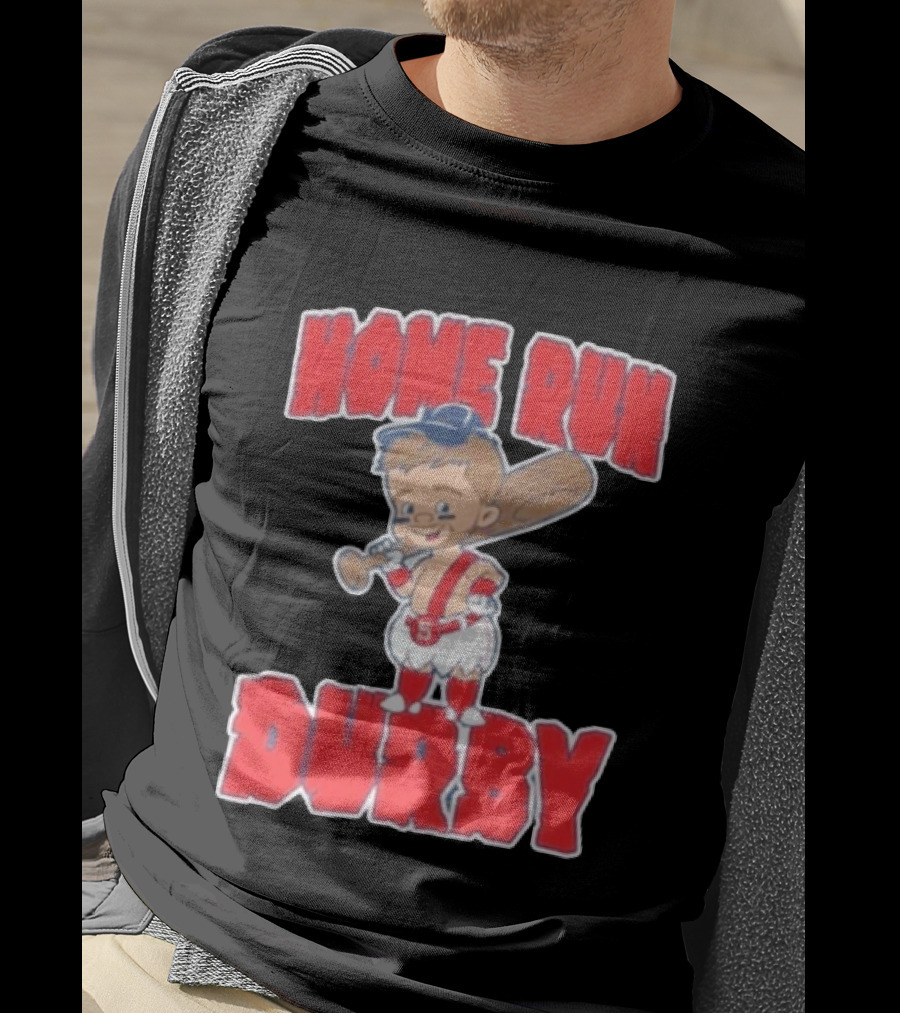 Boston Red Sox Payton Tolle Home Run Durby Cartoon Baseball Player In Red And White Uniform T-Shirt