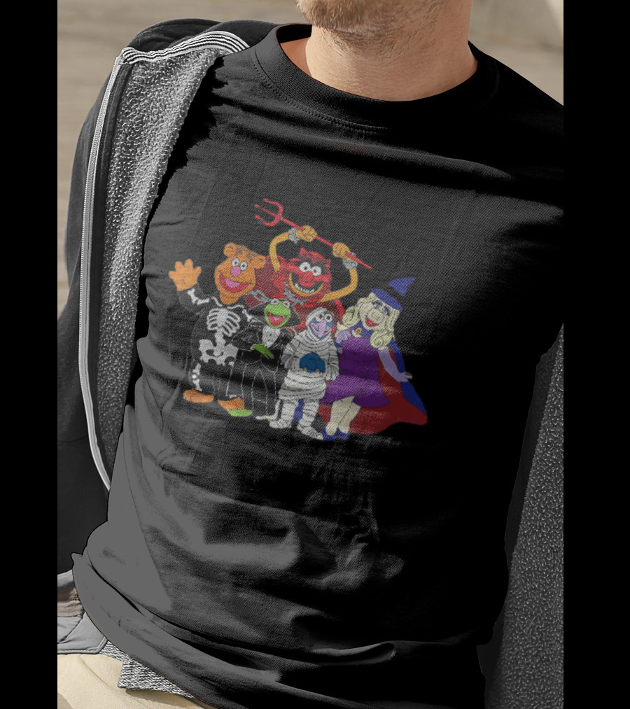 Fozzie Bear Kermit Animal Gonzo Miss Piggy The Muppets Halloween Costumes T-Shirt
