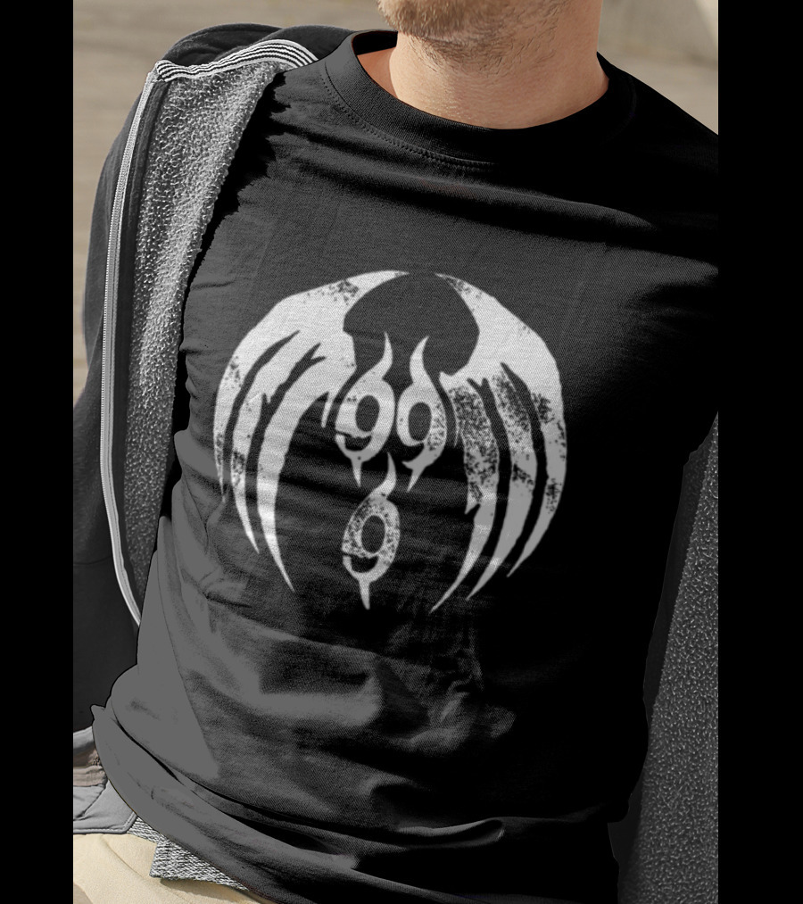 Ho99o9 Store Heaven Upside Down 999 Winged T-Shirt