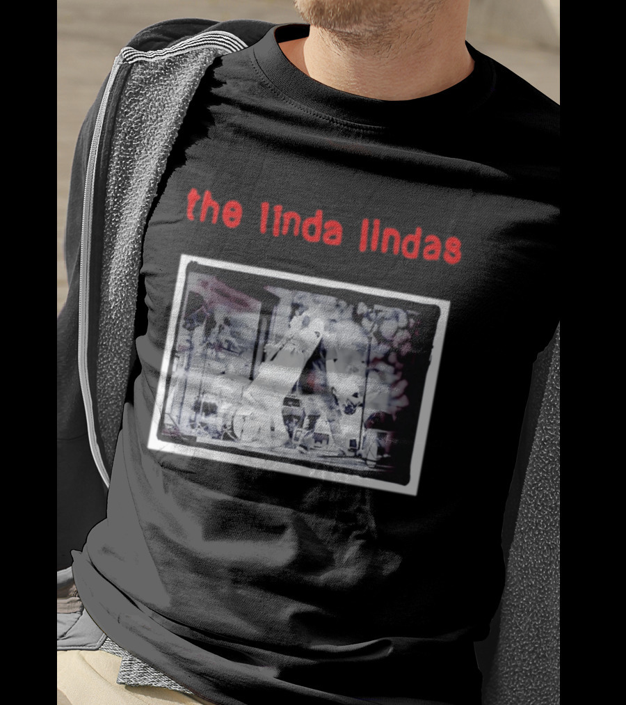 The Linda Lindas Live Performance Punk Rock Black And White Stage Scene T-Shirt