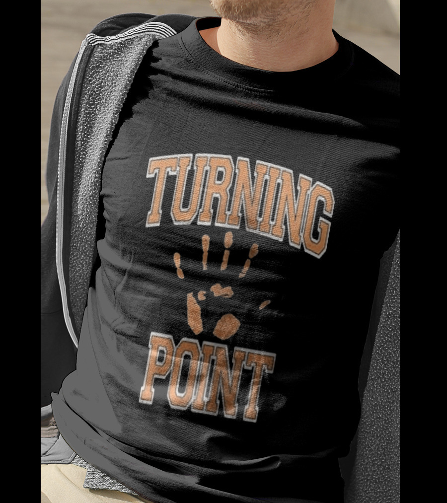 Turning Point Handprint Motivation Dawn Darkness T-Shirt