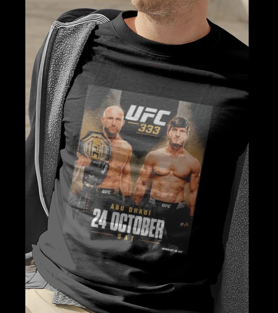 UFC 333 Alexander Volkanovski Vs Movsar Evloev 24 October Abu Dhabi Event T-Shirt
