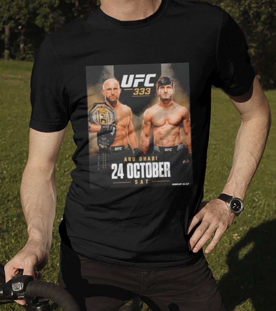 UFC 333 Alexander Volkanovski Vs Movsar Evloev 24 October Abu Dhabi Event T-Shirt