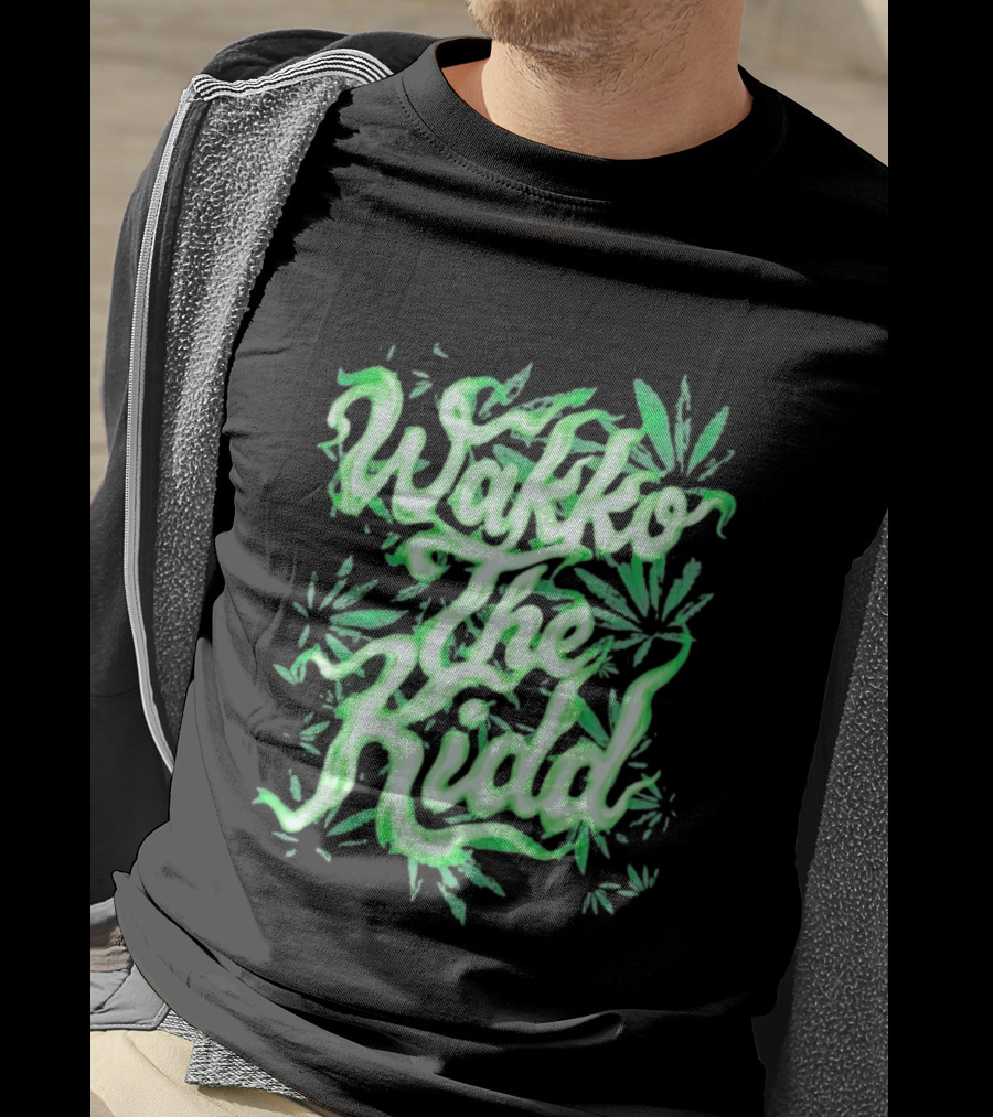 Wakko The Kidd Green Cannabis Leaf Marijuana T-Shirt