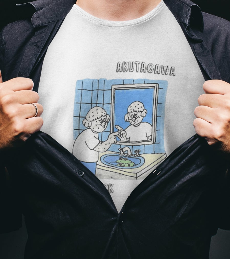 Akutagawa Endzweck Cartoon Mirror Reflection With Frog T-Shirt