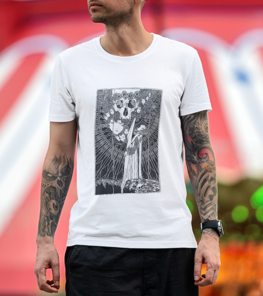 Alcest Kodama Album Art Black And White T-Shirt