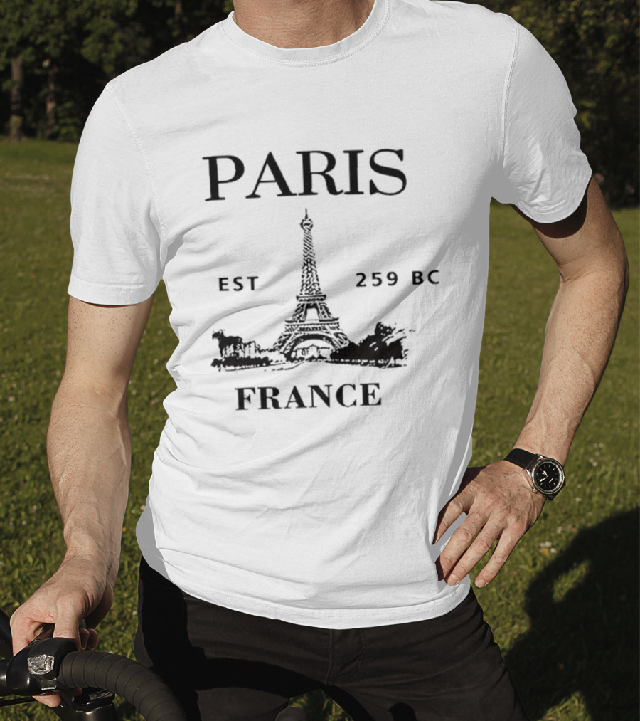 Paris Eiffel Tower Est 259 BC France T-Shirt