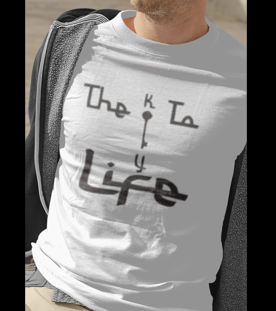 Key To Life Store Oatmeal Hand Drawn T-Shirt