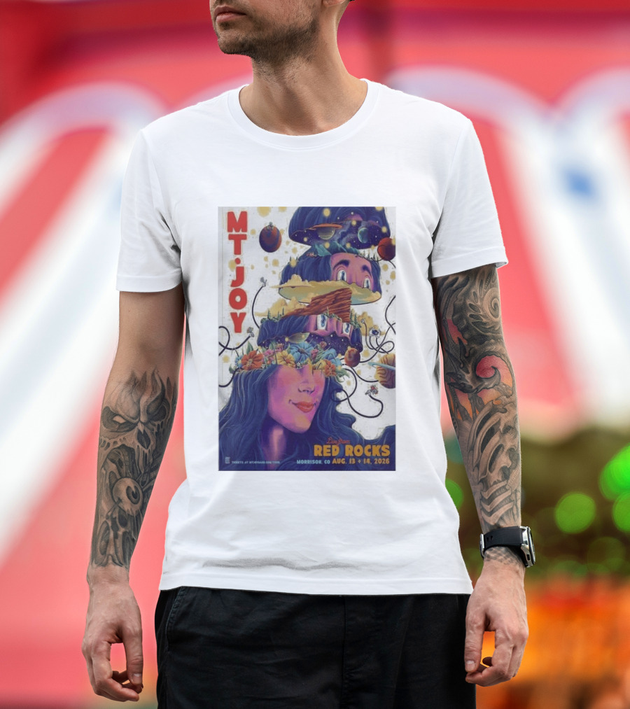 MT Joy Live At Red Rocks Morrison CO August 13 14 2026 S Tour T-Shirt