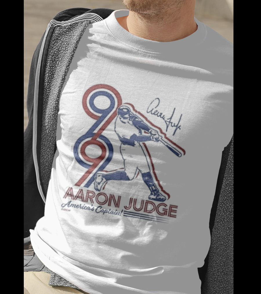 New York Yankees Aaron Judge America's Captain Signature Swing T-Shirt