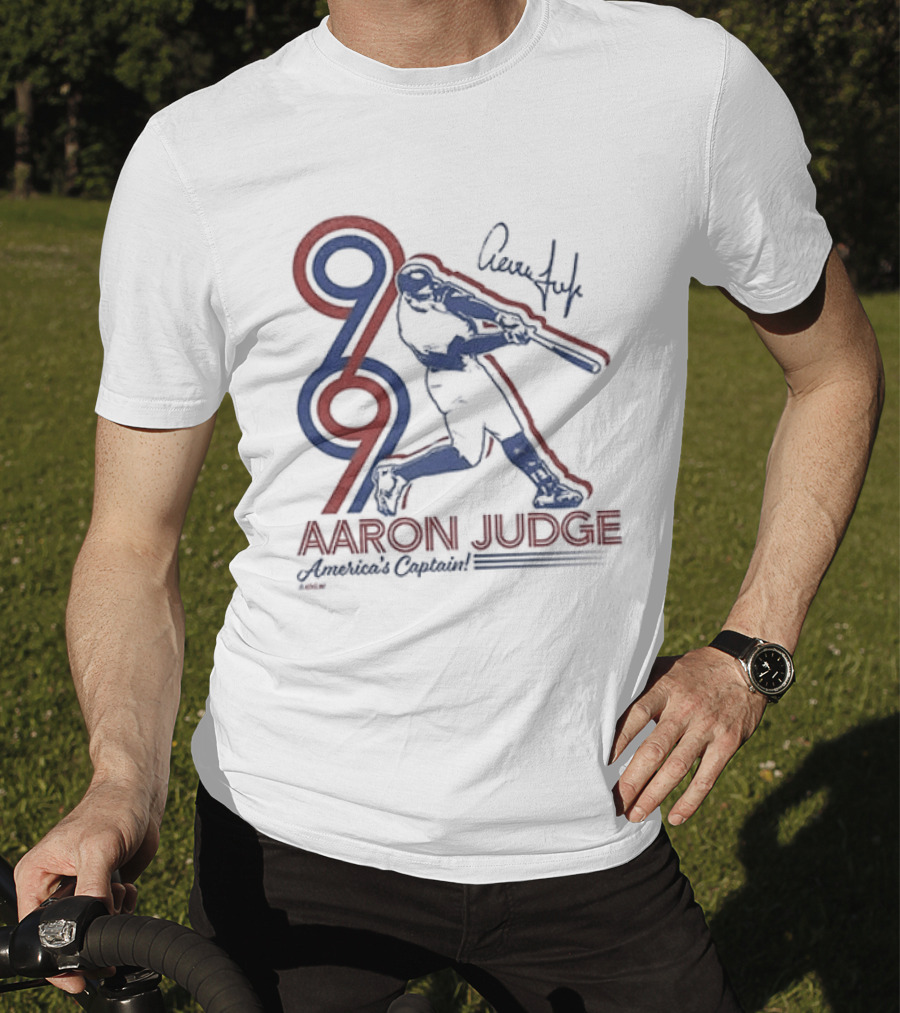 New York Yankees Aaron Judge America's Captain Signature Swing T-Shirt