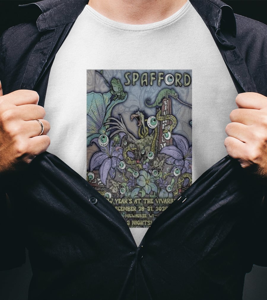 Spafford New Year’s At The Vivarium December 29 31 2026 Milwaukee WI 3 Nights T-Shirt