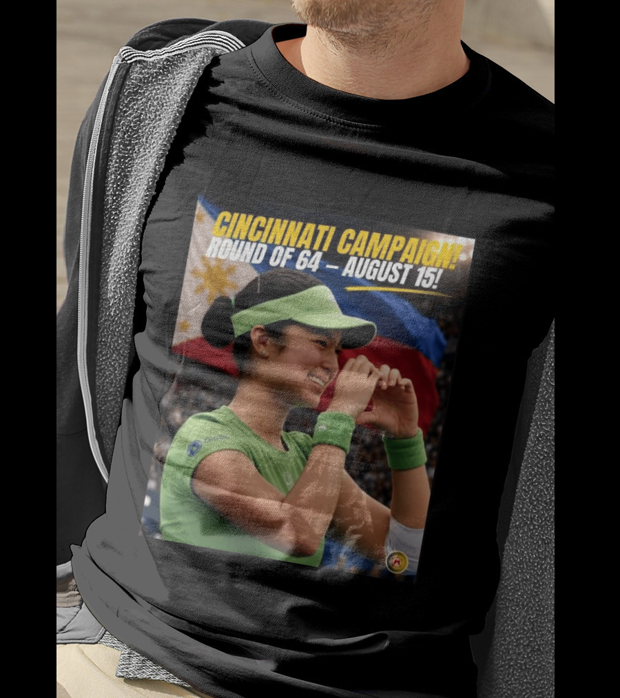 Cincinnati Campaign Round Of 64 August 15 Philippines Flag Tennis T-Shirt