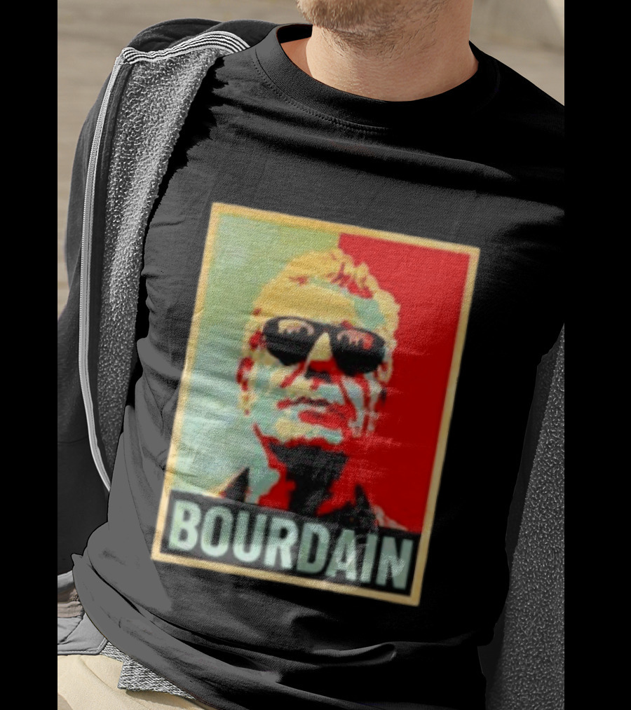 Bourdain Hope Iconic Style Image T-Shirt