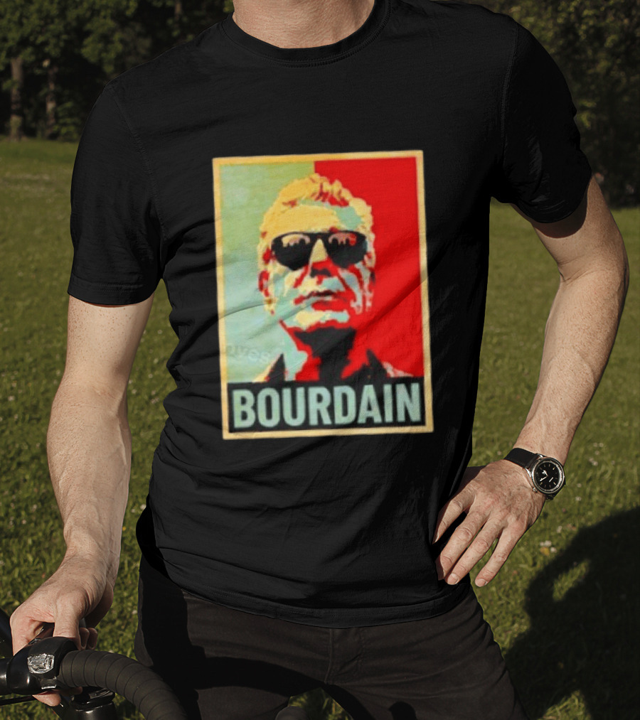 Bourdain Hope Iconic Style Image T-Shirt