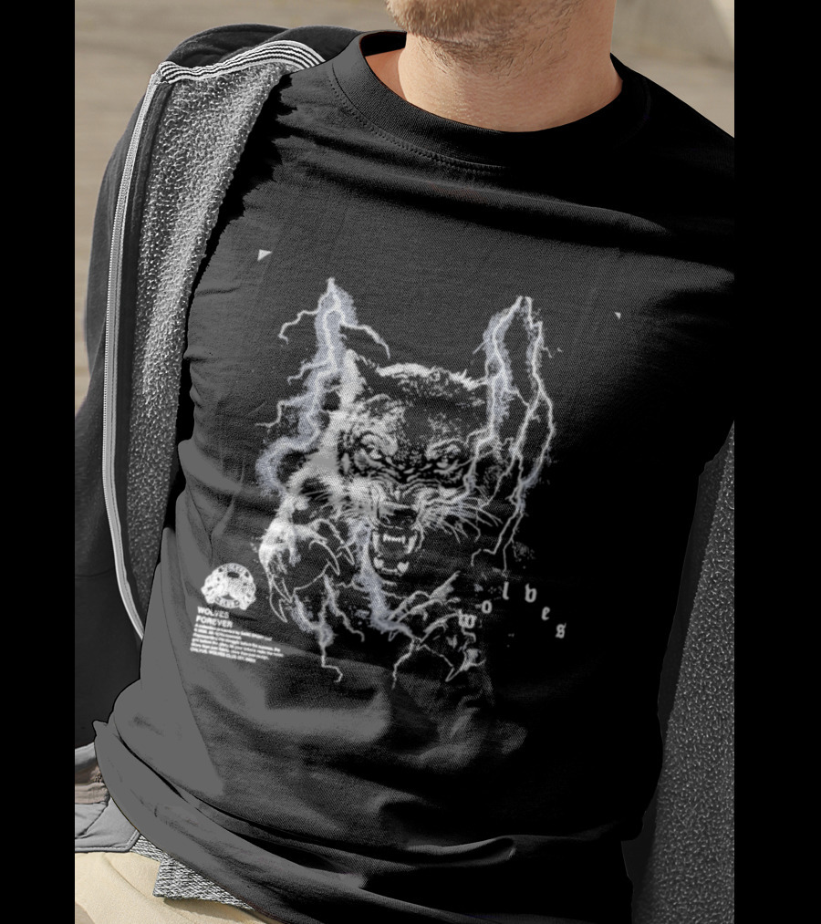 Darcsport Wolves Club Electric Lightning Wolf T-Shirt