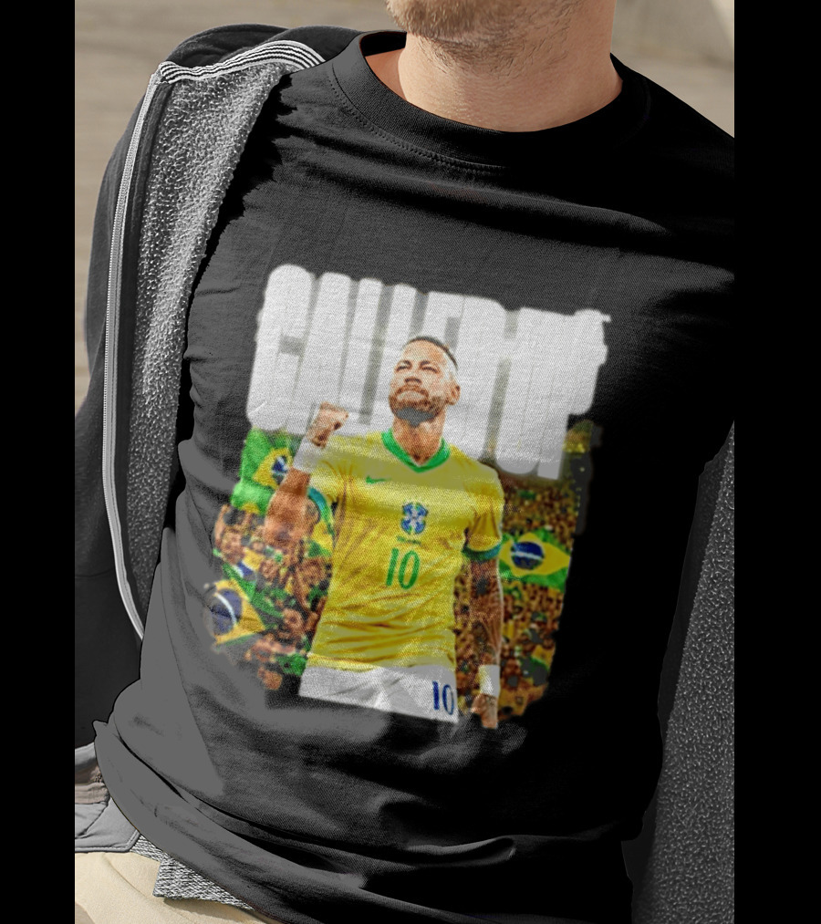 Neymar Brazil Called Up Football 10 Jersey Celebration T-Shirt