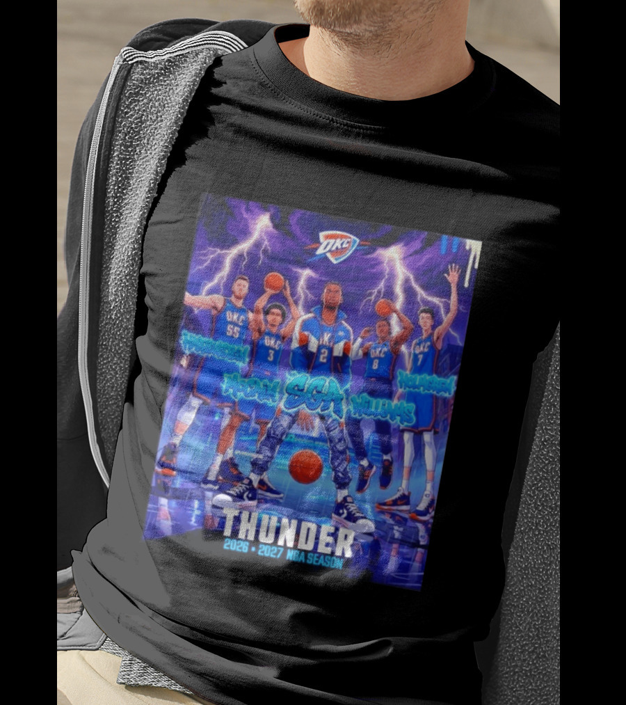 OKC Thunder 2026 2027 NBA Season SGA Hartenstein McCain Williams Holmgren T-Shirt