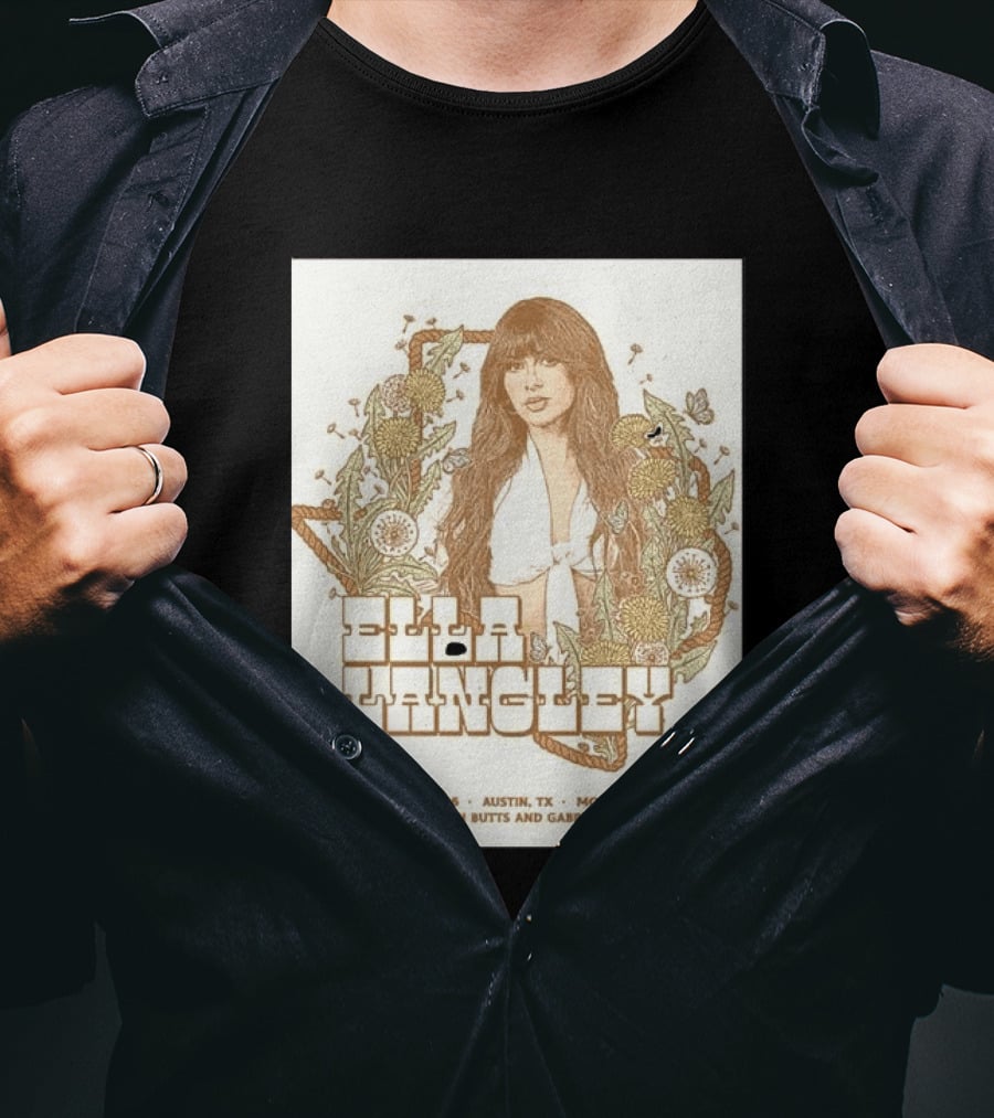 Ella Langley Moody Center Austin August 13 2026 With Kaitlin Butts And Gabriella Rose T-Shirt