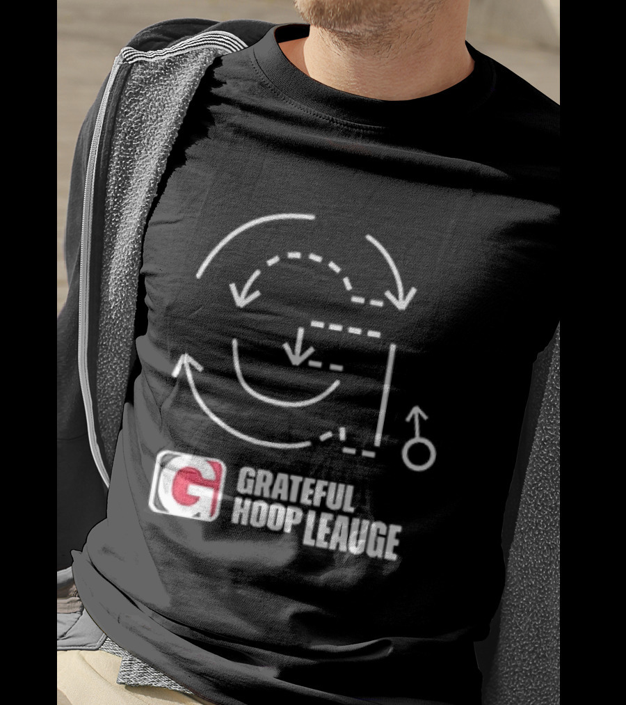 Grateful Dead Grateful Hoop League Basketball Strategy Playbook T-Shirt