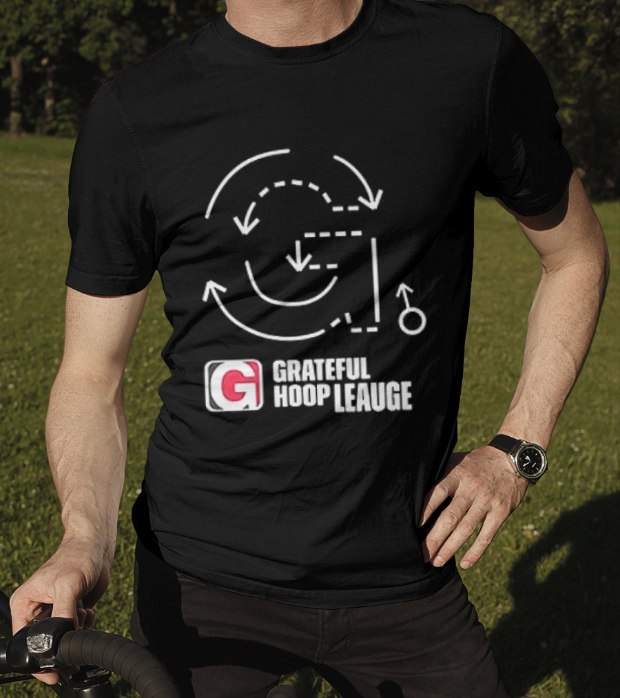 Grateful Dead Grateful Hoop League Basketball Strategy Playbook T-Shirt