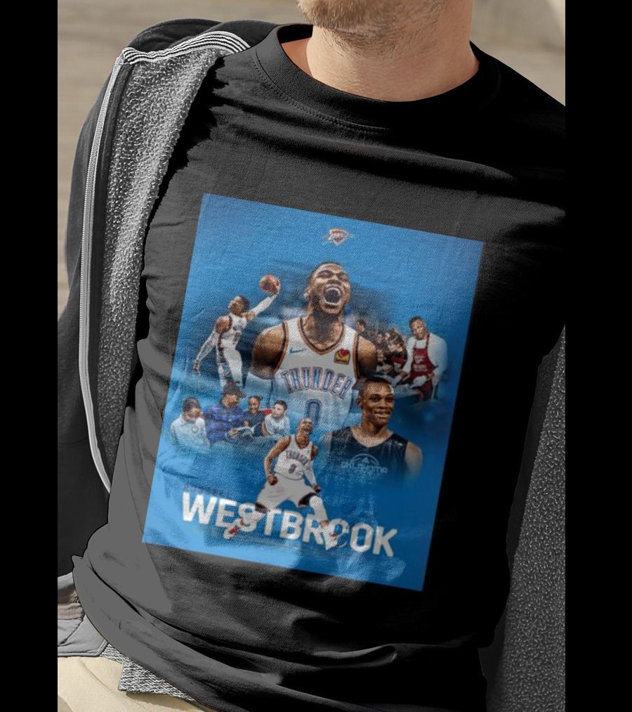 Russell Westbrook OKC Thunder Thank You For Everything Retirement T-Shirt