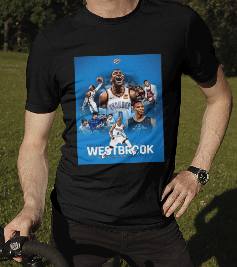 Russell Westbrook OKC Thunder Thank You For Everything Retirement T-Shirt