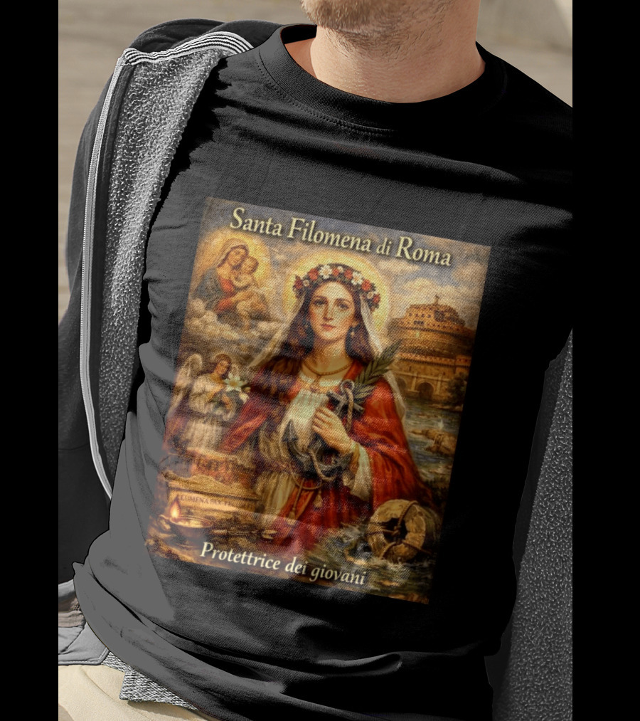 Santa Filomena Di Roma Protettrice Dei Giovani Sant'Angelo T-Shirt