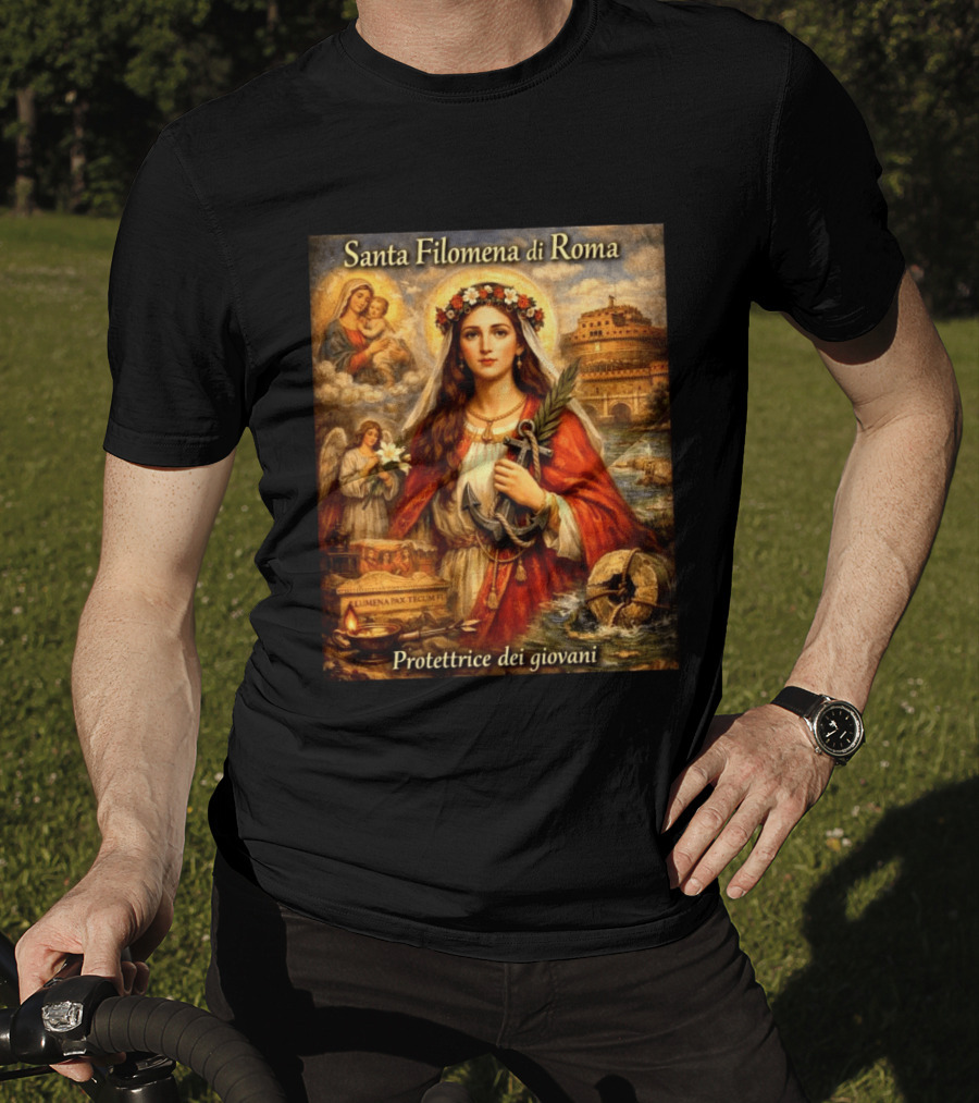 Santa Filomena Di Roma Protettrice Dei Giovani Sant'Angelo T-Shirt