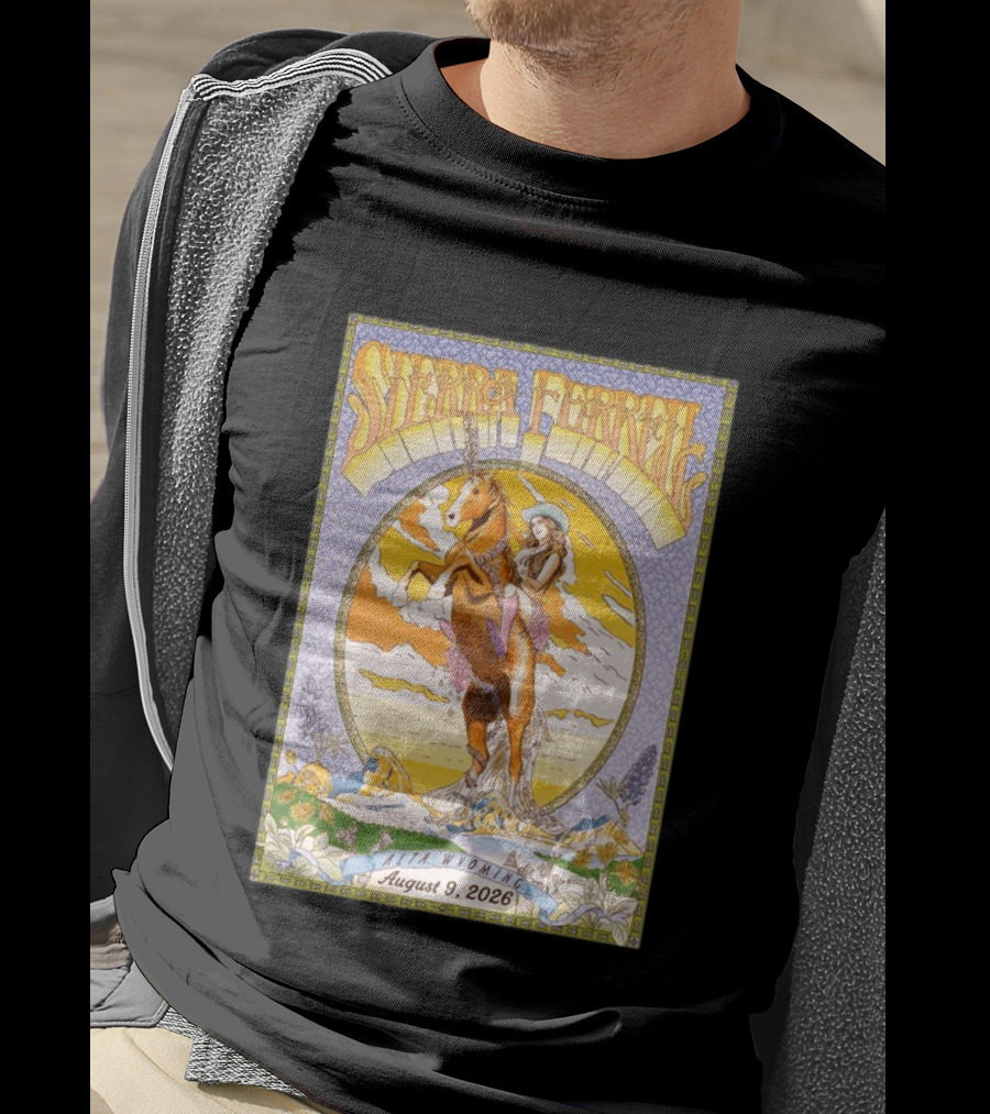 Sierra Ferrell August 9 2026 Alta Wyoming Grand Targhee Bluegrass Festival Tour Horse And Woman T-Shirt